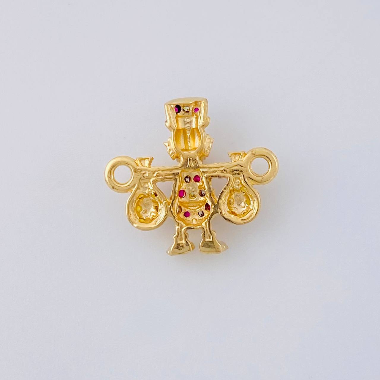 Herraje Pato Bolsas Dinero 1.65 g / 1.6 cm Oro Amarillo 18K