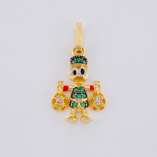 Dije Pato Bolsas Dinero 1.45 g / 2.2 cm Oro Amarillo 18K