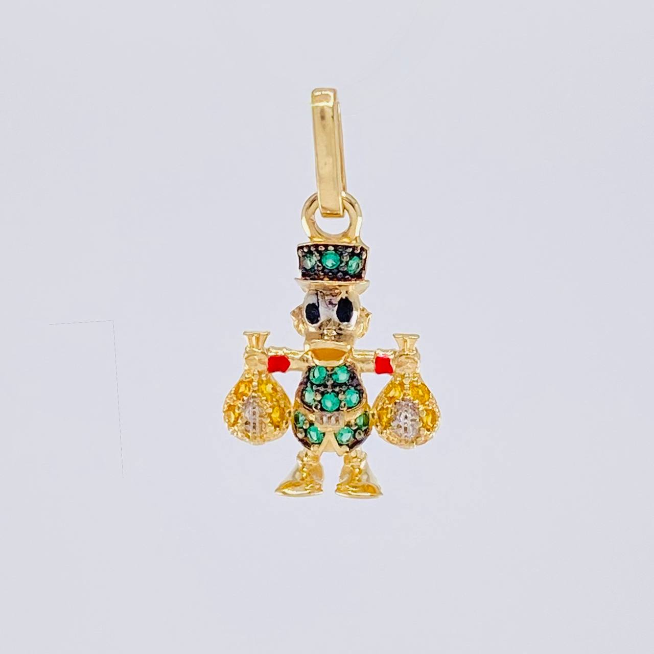 Dije Pato Bolsas Dinero 1.4 g / 2.2 cm Oro Amarillo 18K