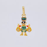 Dije Pato Bolsas Dinero 1.4 g / 2.2 cm Oro Amarillo 18K