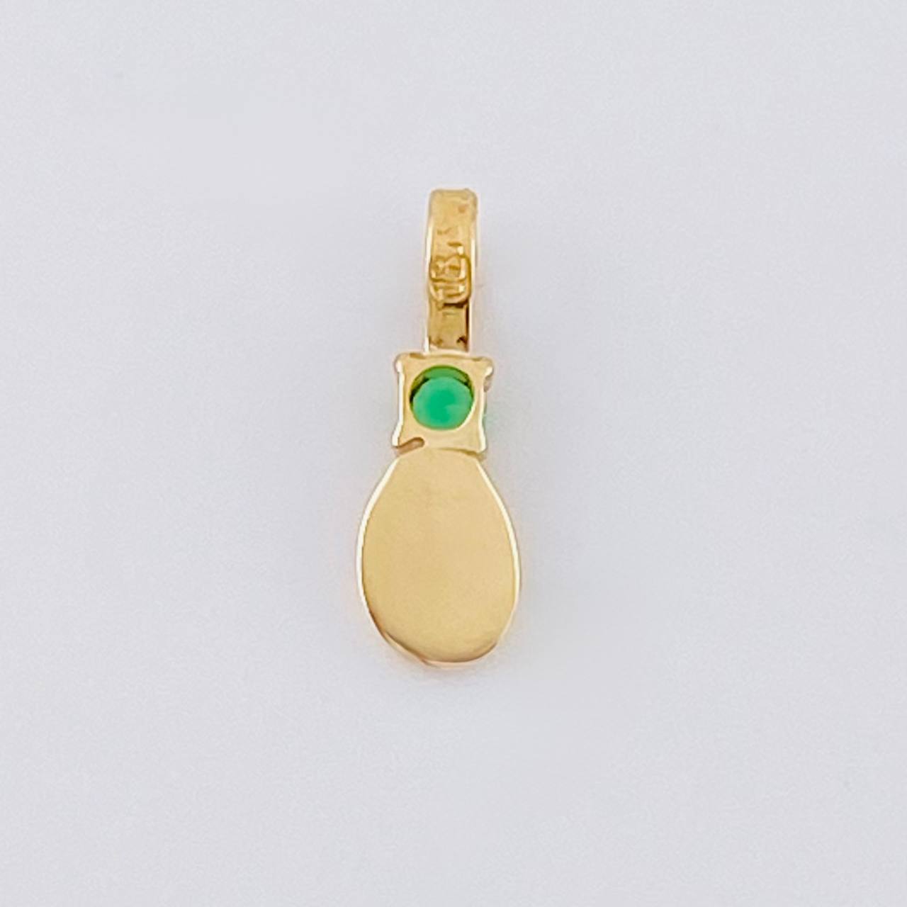 Dije Grano De Café Esmeralda 3 Pts 0.2 g / 1.1 cm Oro Amarillo 18K