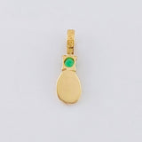 Dije Grano De Café Esmeralda 3 Pts 0.2 g / 1.1 cm Oro Amarillo 18K