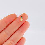 Dije Grano De Café Esmeralda 3 Pts 0.2 g / 1.1 cm Oro Amarillo 18K