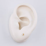 Topos Cuatro Garras Diamantes 7 Pts 0.55 g / 10.4 mm Oro Amarillo 18K