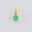 Dije Cuatro Garras Esmeralda 8 Pts 0.15 g / 0.7 cm Oro Amarillo 18K
