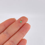 Dije Cuatro Garras Esmeralda 8 Pts 0.15 g / 0.7 cm Oro Amarillo 18K