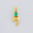 Dije Delfín Esmeralda 3 Pts 0.2 g / 1.2 cm Oro Amarillo 18K