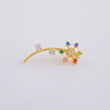 Piercing Flor 1.1 g / 2.1 cm Oro Amarillo 18K