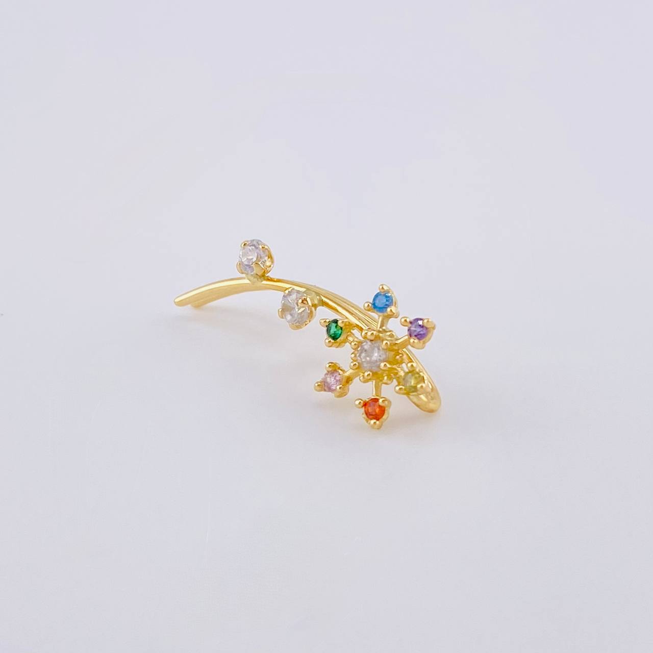 Piercing Flor 1.1 g / 2.1 cm Oro Amarillo 18K