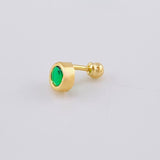 Piercing Cetro Circular Liso 0.4 g / 1 cm Oro Amarillo 18K
