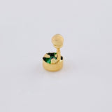 Piercing Cetro Circular Liso 0.45 g / 1 cm Oro Amarillo 18K