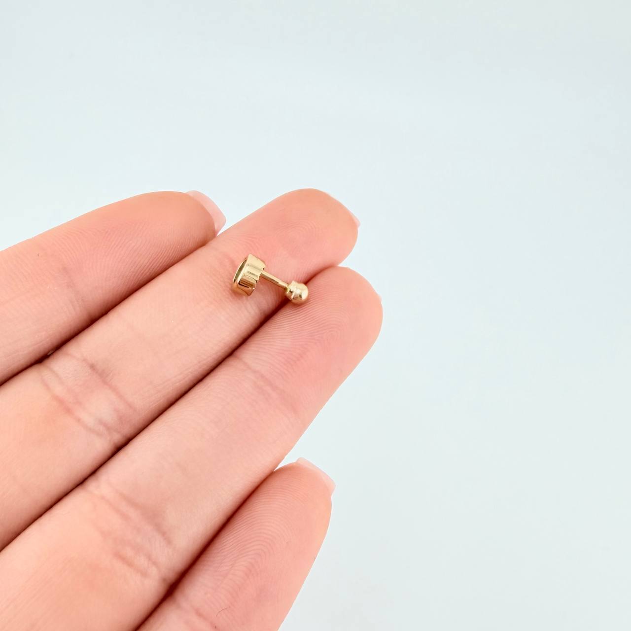 Piercing Cetro Circular Liso 0.4 g / 1.1 cm Oro Amarillo 18K