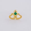 Piercing Chispa Duo Corazones 0.4 g / 1 cm Oro Amarillo 18K