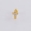 Piercing Chispa Cruz 0.35 g / 1 cm Oro Amarillo 18K
