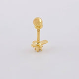 Piercing Chispa Cruz 0.35 g / 1 cm Oro Amarillo 18K