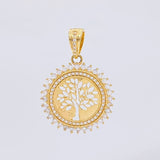 Dije Dije Medalla Arbol De La Vida 4.95 g / 3.4 cm Oro Amarillo 18K
