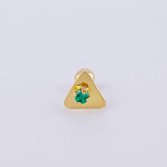 Piercing Chispa Triangulo 0.4 g / 0.9 cm Oro Amarillo 18K