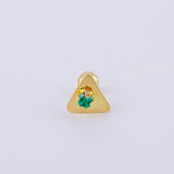 Piercing Chispa Triangulo 0.4 g / 0.9 cm Oro Amarillo 18K