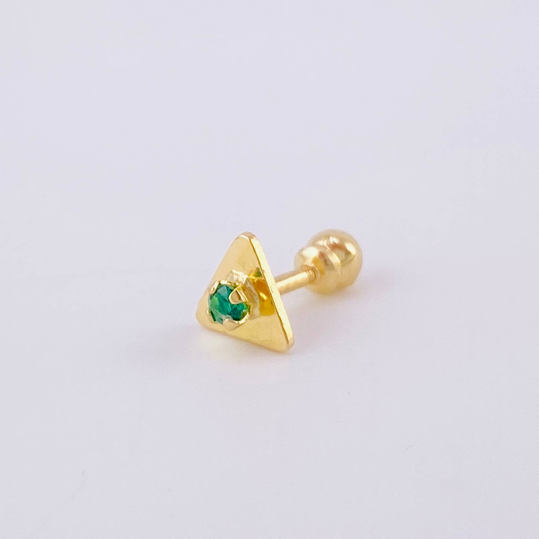 Piercing Chispa Triangulo 0.4 g / 0.9 cm Oro Amarillo 18K