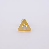 Piercing Chispa Triangulo 0.4 g / 1 cm Oro Amarillo 18K
