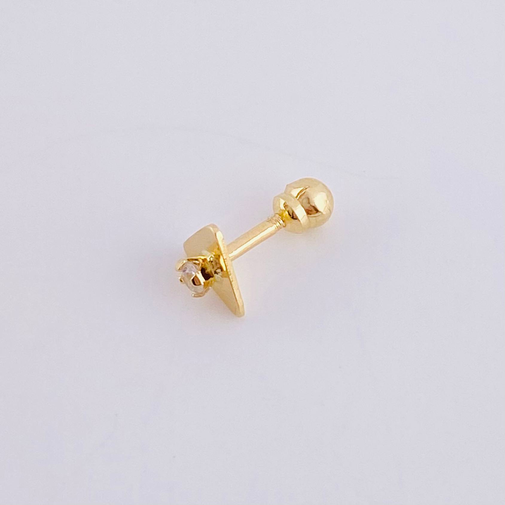 Piercing Chispa Triangulo 0.4 g / 0.9 cm Oro Amarillo 18K