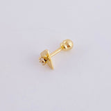 Piercing Chispa Triangulo 0.4 g / 0.9 cm Oro Amarillo 18K
