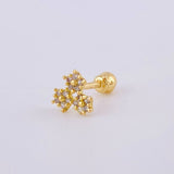 Piercing Trio De Estrellas 0.45 g / 1 cm Oro Amarillo 18K