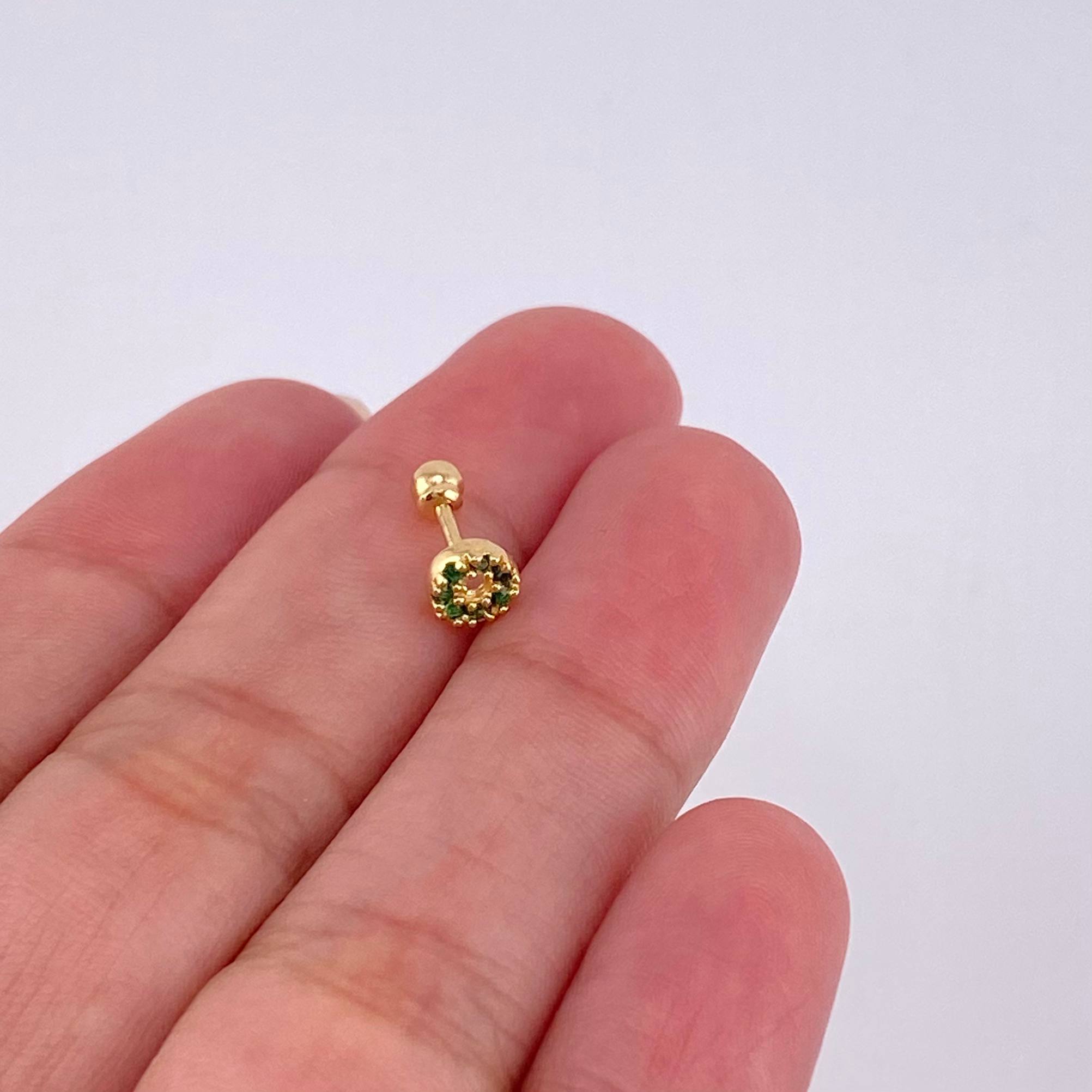 Piercing Aro Tupido 0.45 g / 1 cm Oro Amarillo 18K