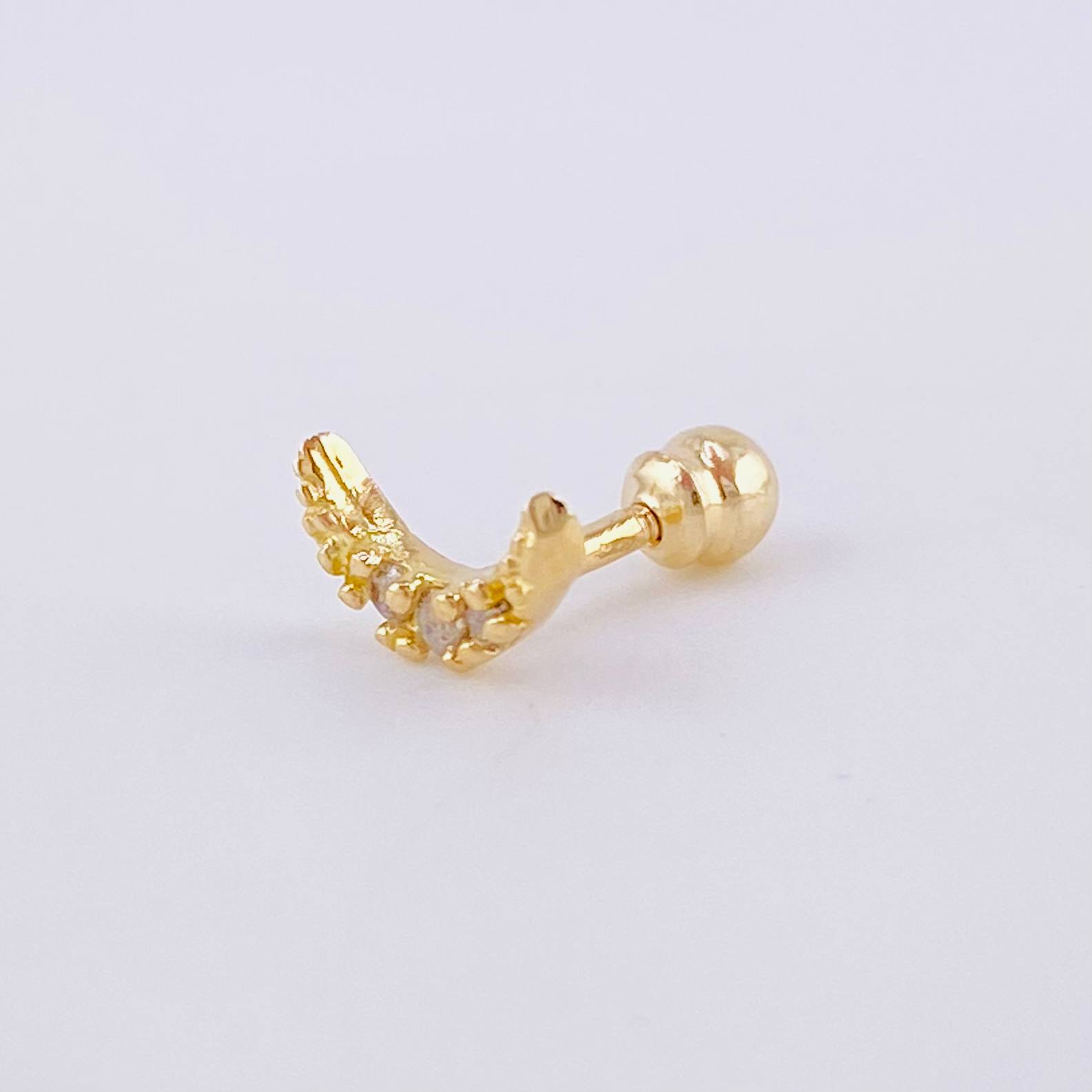 Piercing Media Luna 0.4 g / 1 cm Oro Amarillo 18K