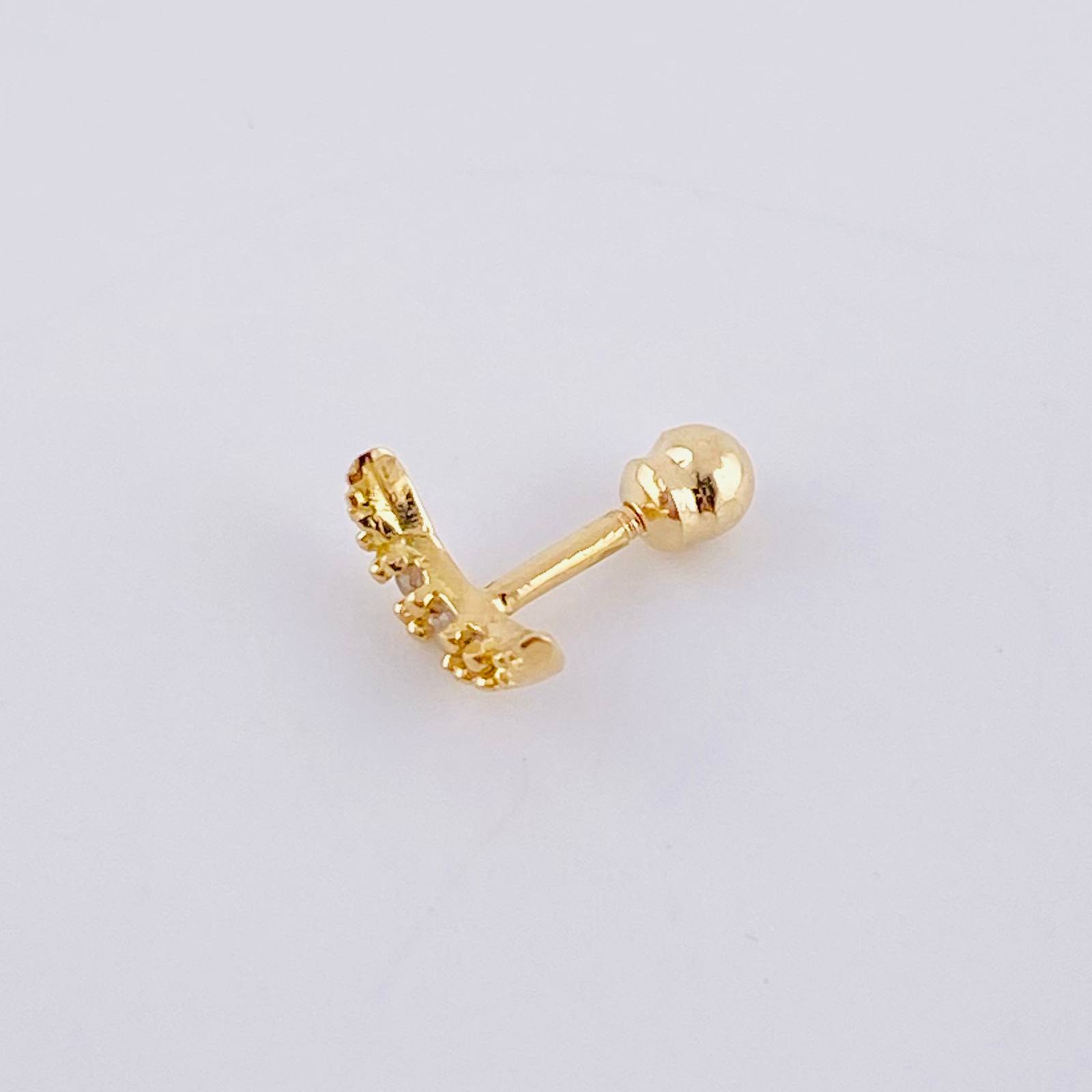 Piercing Media Luna 0.4 g / 1 cm Oro Amarillo 18K