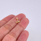 Piercing Media Luna 0.4 g / 1 cm Oro Amarillo 18K