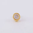 Piercing Cetro Circular Liso 0.5 g / 1 cm Oro Amarillo 18K