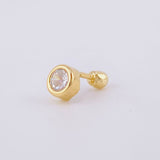 Piercing Cetro Circular Liso 0.5 g / 1 cm Oro Amarillo 18K