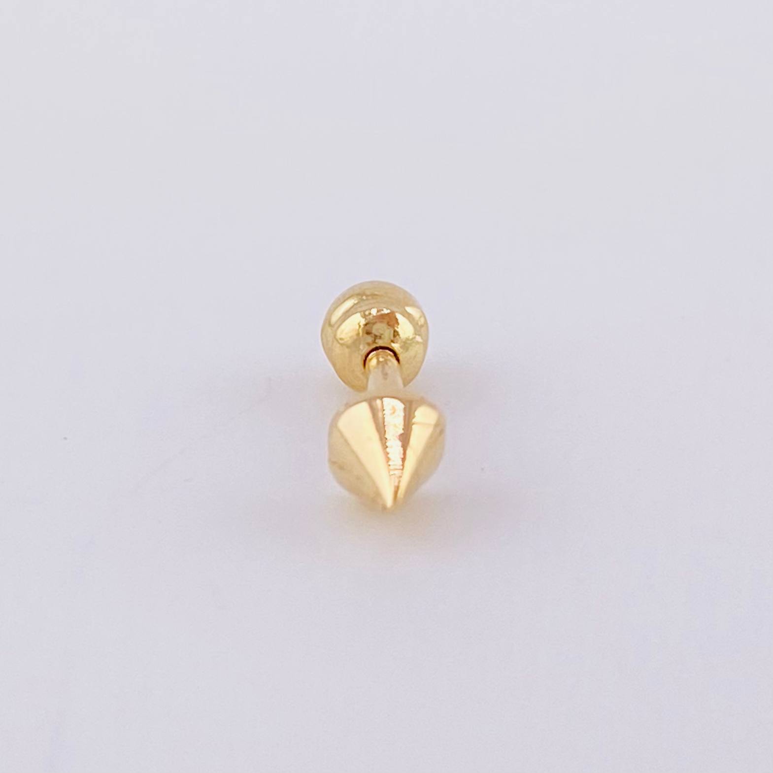 Piercing Punta 0.4 g / 1 cm Oro Amarillo 18K