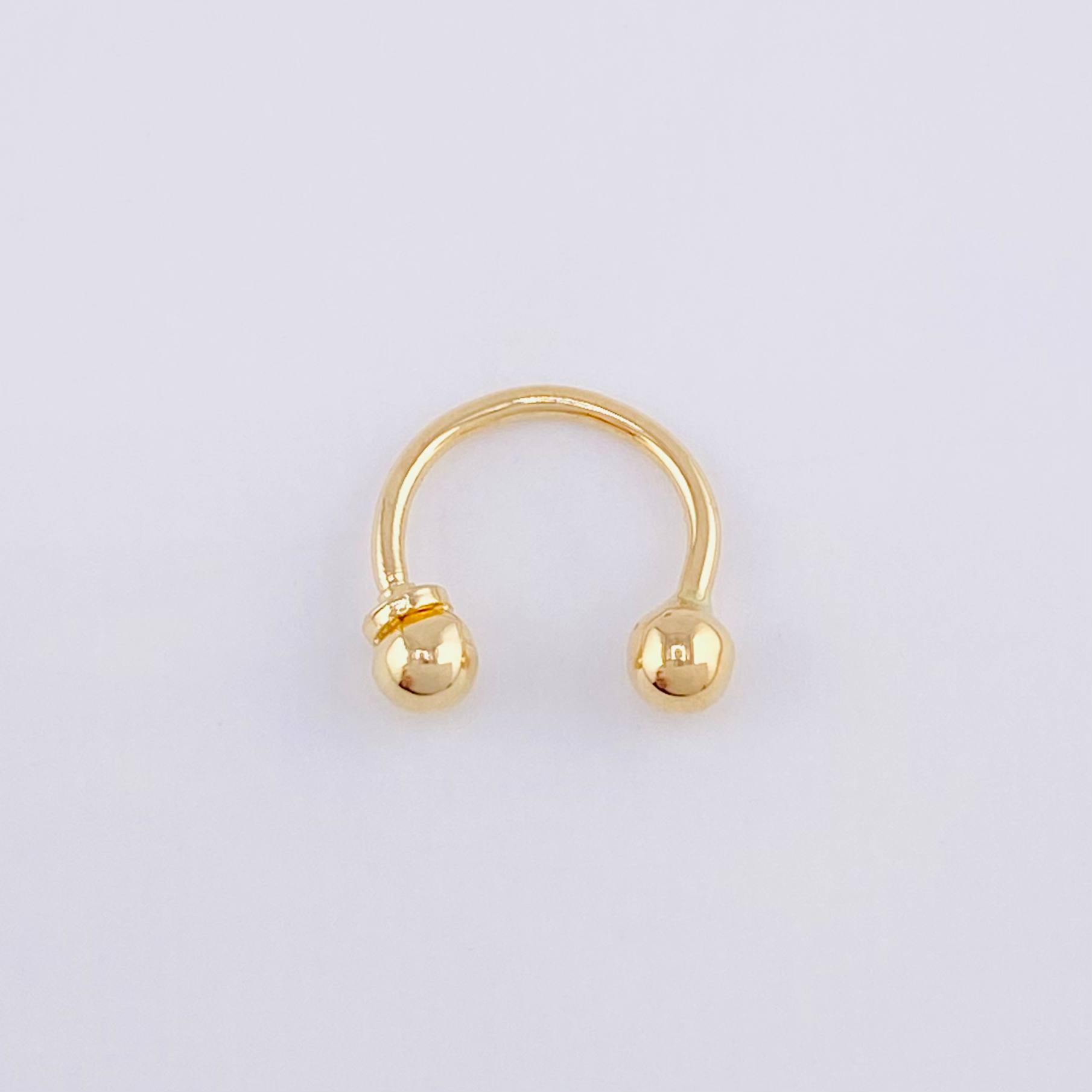 Piercing U 0.4g / 1cm Oro Amarillo 18K