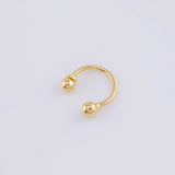 Piercing U 0.4g / 1cm Oro Amarillo 18K