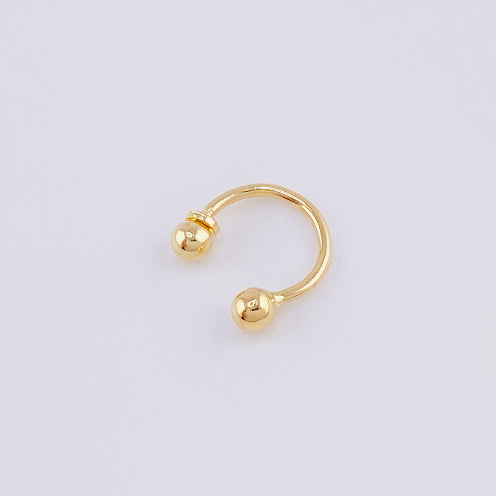 Piercing U 0.4g / 1cm Oro Amarillo 18K
