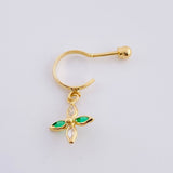 Piercing Flor 0.8 g / 1.9 cm Oro Amarillo 18K