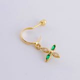 Piercing Flor 0.8 g / 1.9 cm Oro Amarillo 18K