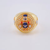 Anillo Pato Bolsa De Dinero 10 g / T10 1/2 Tres Oros 18K
