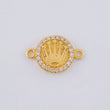 Herraje Circulo Corona 1 g / 1.5 cm Oro Amarillo 18K