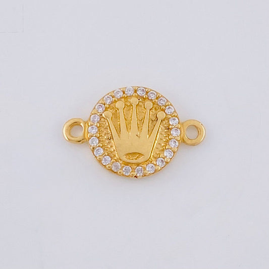 Herraje Circulo Corona 1 g / 1.5 cm Oro Amarillo 18K
