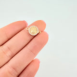 Herraje Circulo Corona 1 g / 1.5 cm Oro Amarillo 18K