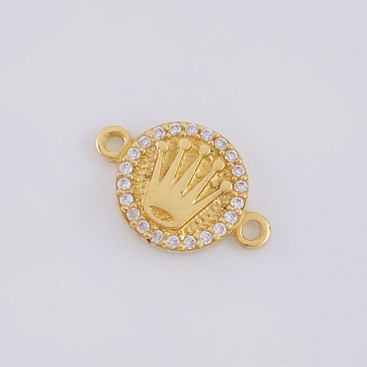 Herraje Circulo Corona 1 g / 1.5 cm Oro Amarillo 18K