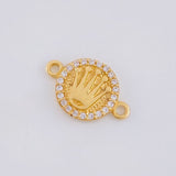 Herraje Circulo Corona 1 g / 1.5 cm Oro Amarillo 18K