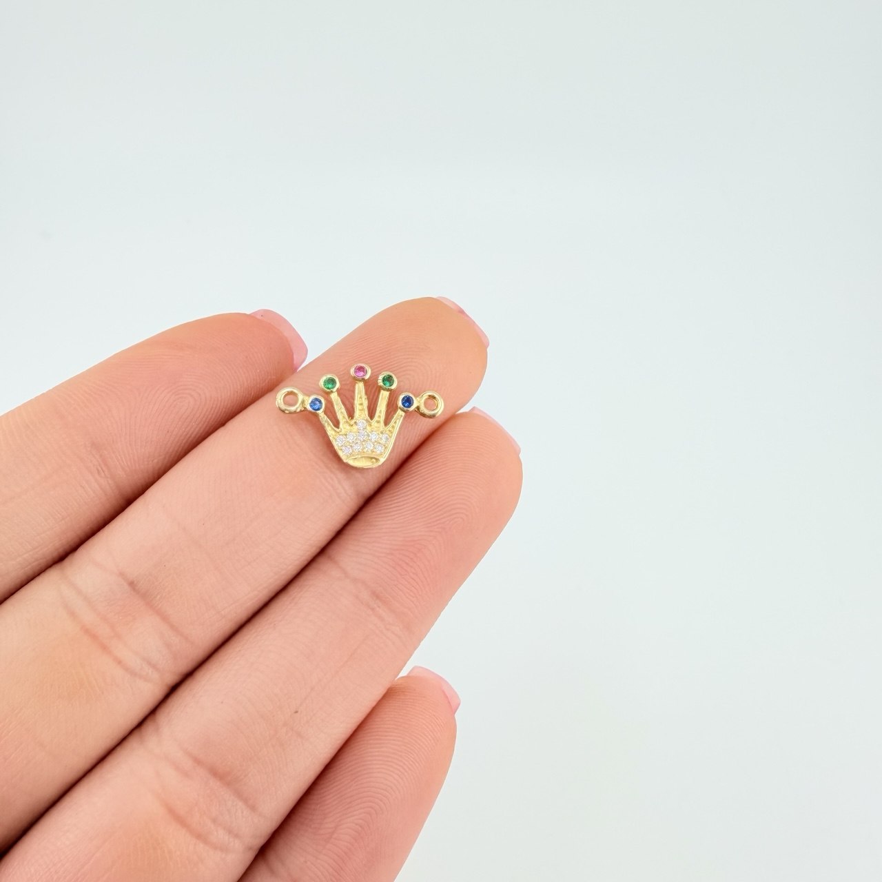 Herraje Corona 0.8 g / 1.6 cm Oro Amarillo 18K