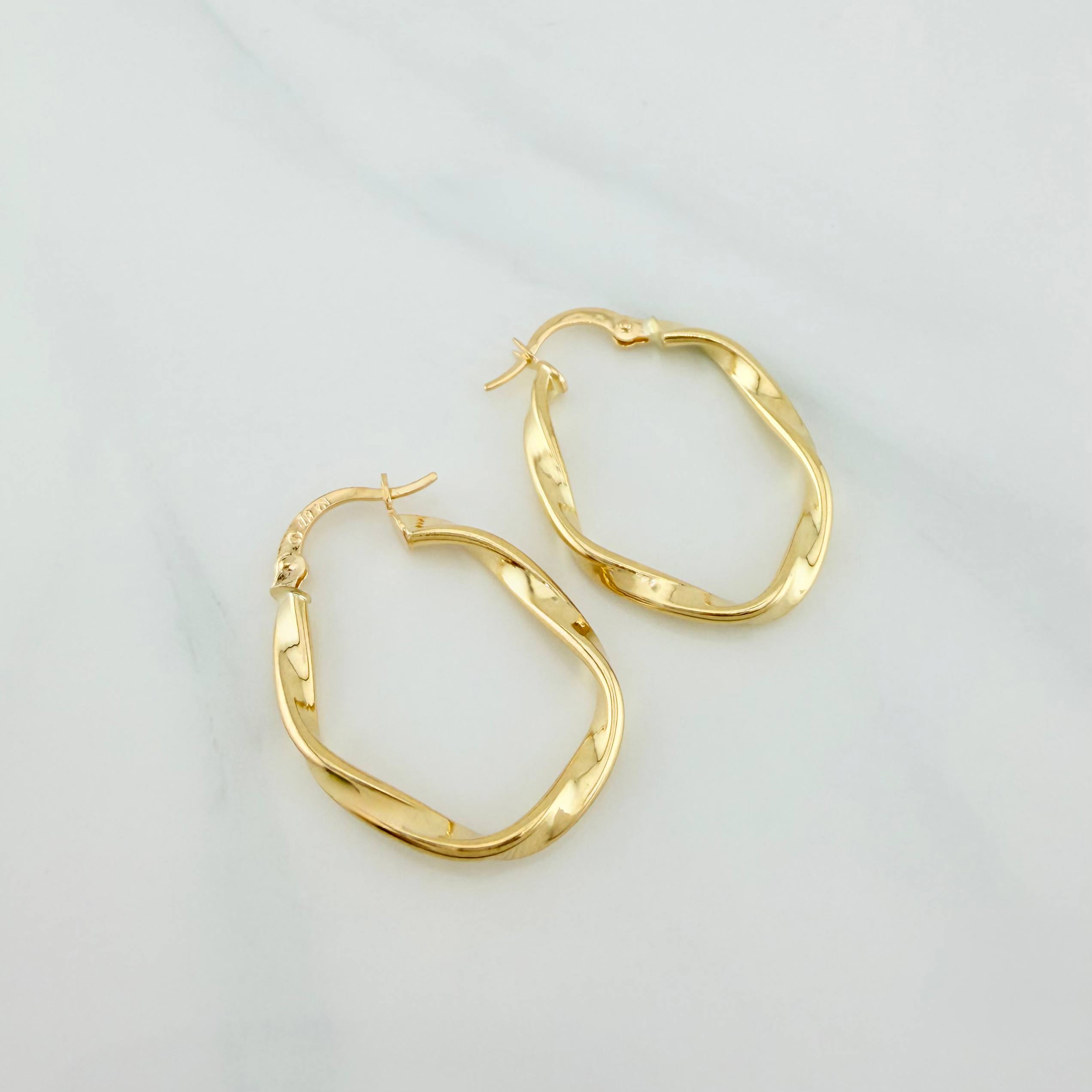 Candongas Asby Ovaladas 1.8 g / 2.7 cm Oro Amarillo 18K