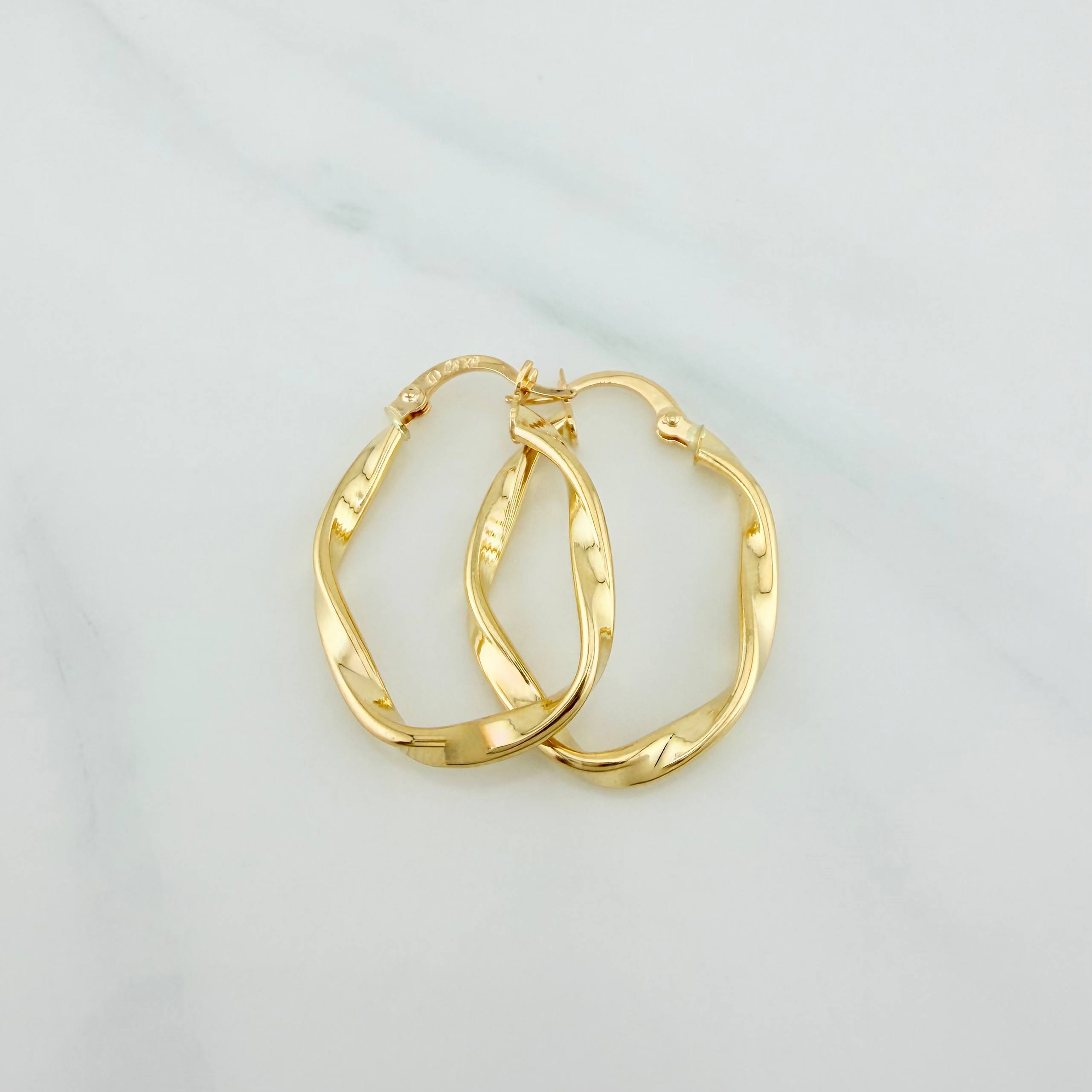Candongas Asby Ovaladas 1.8 g / 2.7 cm Oro Amarillo 18K