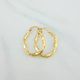 Candongas Asby Ovaladas 1.8 g / 2.7 cm Oro Amarillo 18K