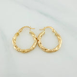 Candongas Jiah 1.9 g / 2.2 cm Oro Amarillo 18K